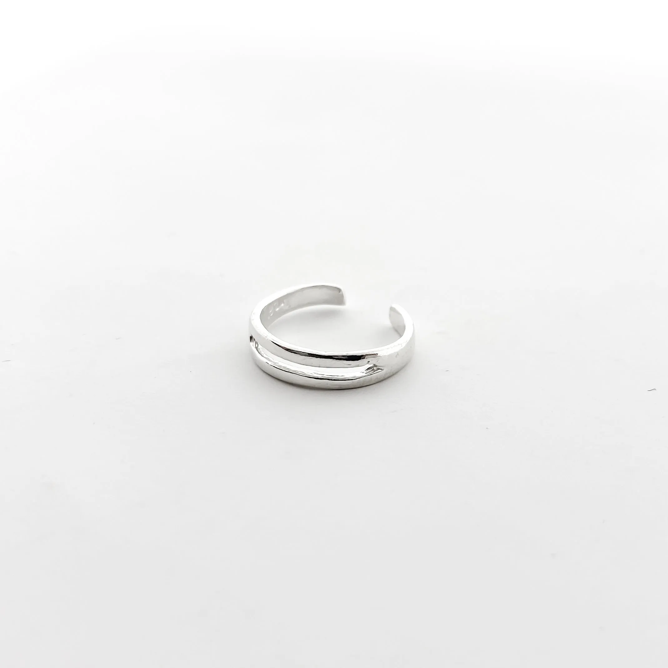 Two Wire Toe Ring | Silver