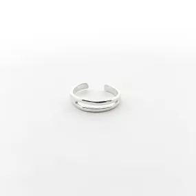 Two Wire Toe Ring | Silver