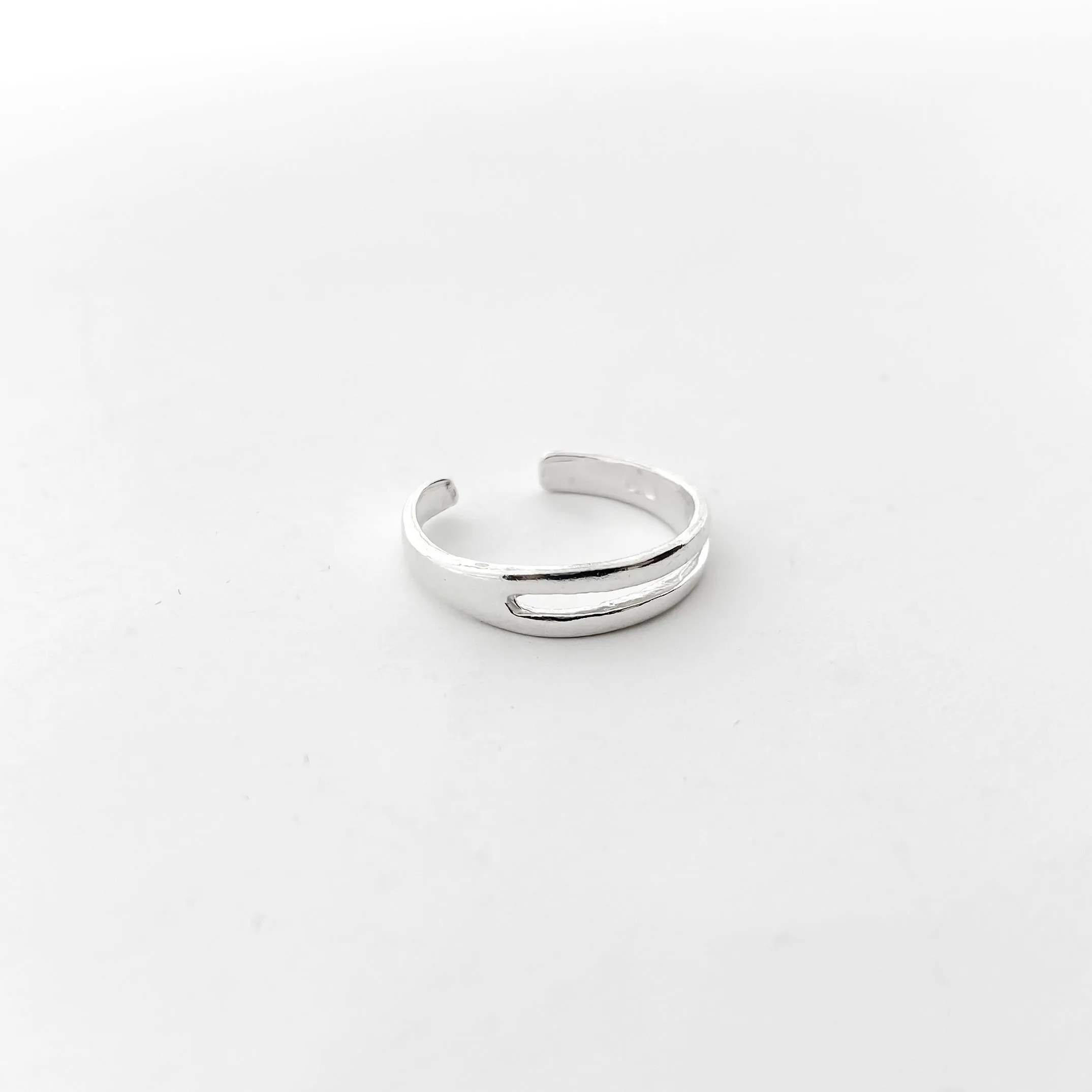 Two Wire Toe Ring | Silver