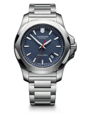 Victorinox Swiss Army Mens I.N.O.X. Watch - Link Bracelet - Blue Dial - Date