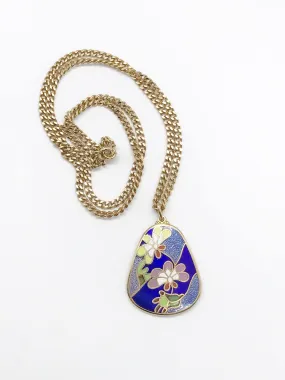 Vintage Sarah Coventry Lotus Blossom Pendant with Chain (1979)