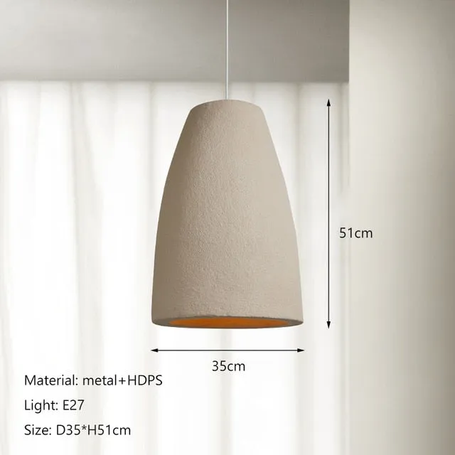 Wabi Sabi Cream Style Led Chandelier Restaurant Bar Dining Room Home Decor Pendant Lights Bedroom Bedside Hanging Lamp Fixture