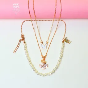 White Pearl Chain Pendant