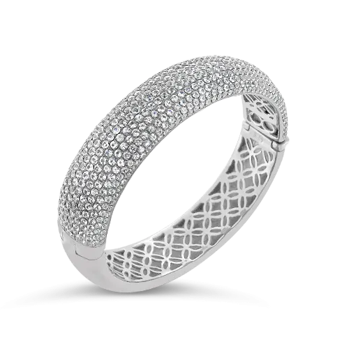 White Sapphire Bangle Bracelet