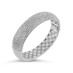 White Sapphire Bangle Bracelet