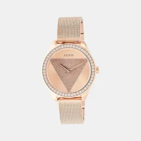 Women Rose Gold Analog Stainless Steel Watch W1142L4