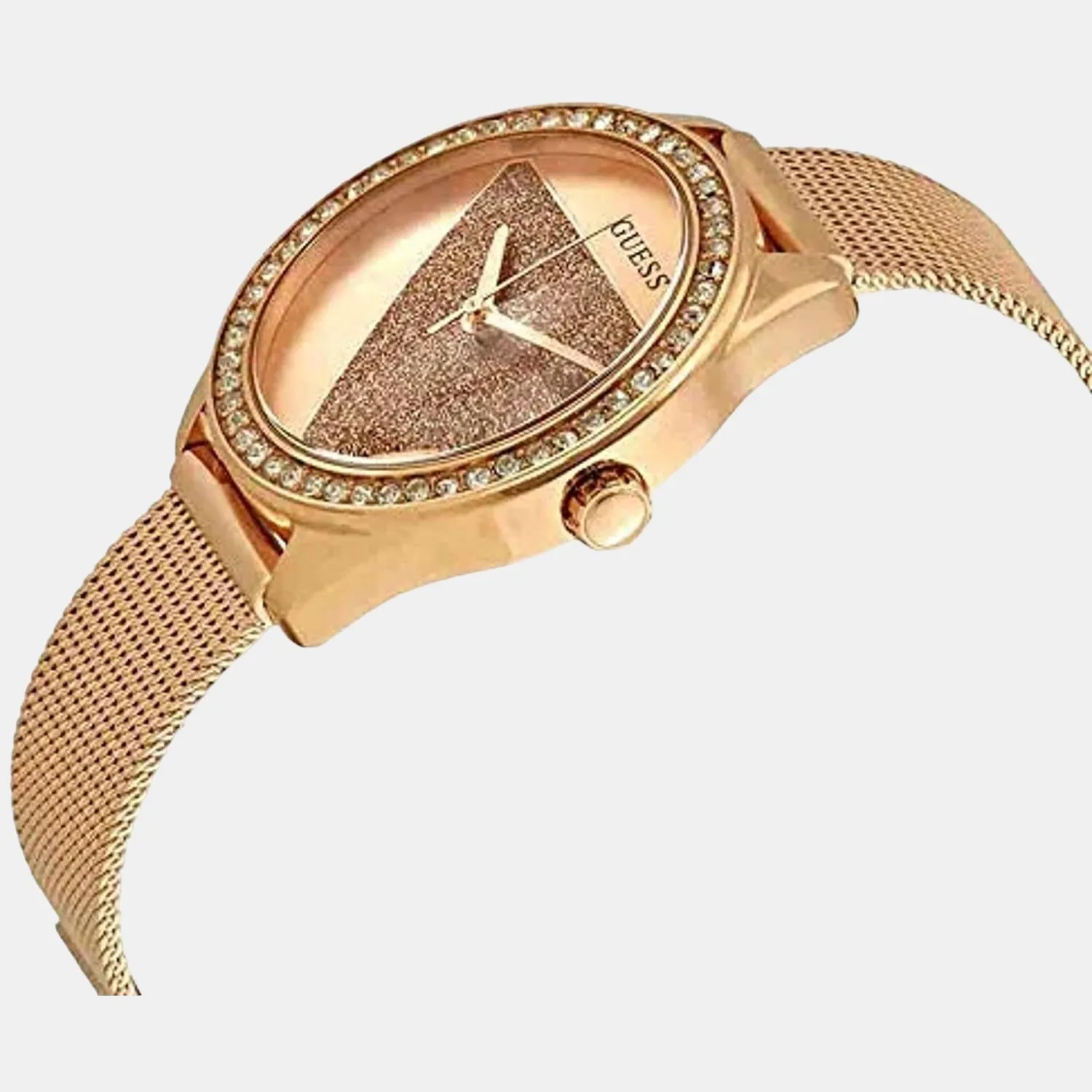 Women Rose Gold Analog Stainless Steel Watch W1142L4