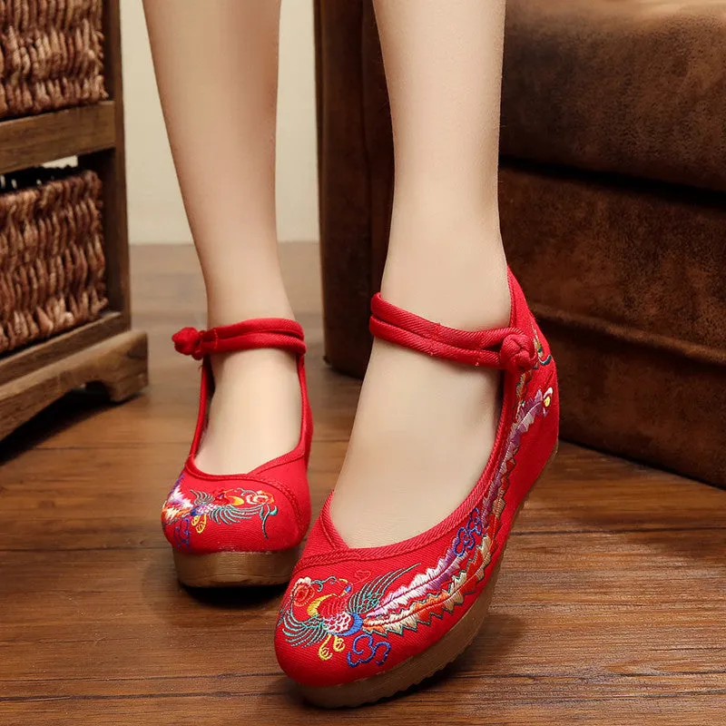 Women's Colorful Phoenix Height Increasing Insole Heels