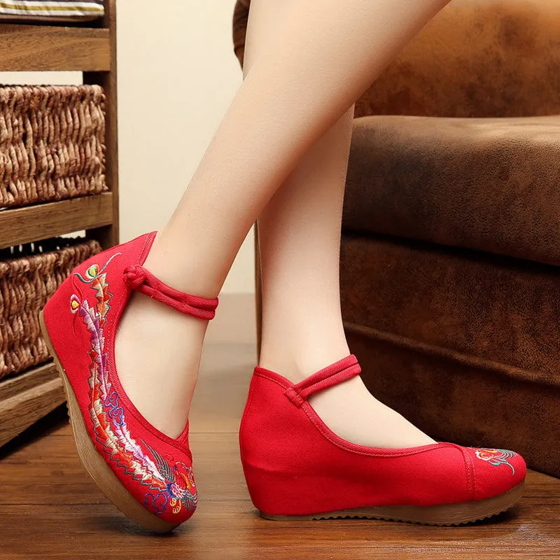 Women's Colorful Phoenix Height Increasing Insole Heels