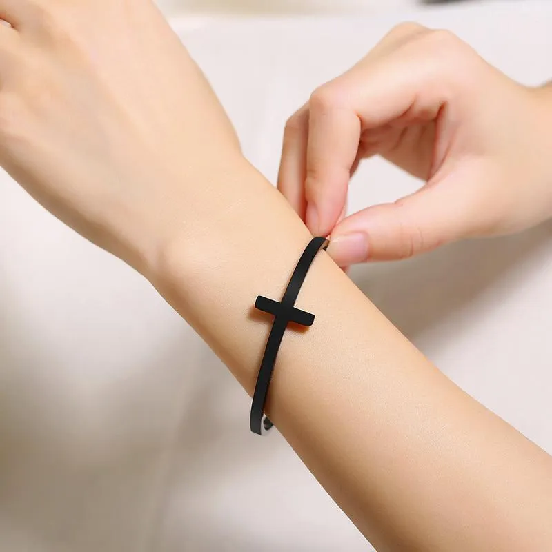 Women's Cross Bracelet <br> Bangle