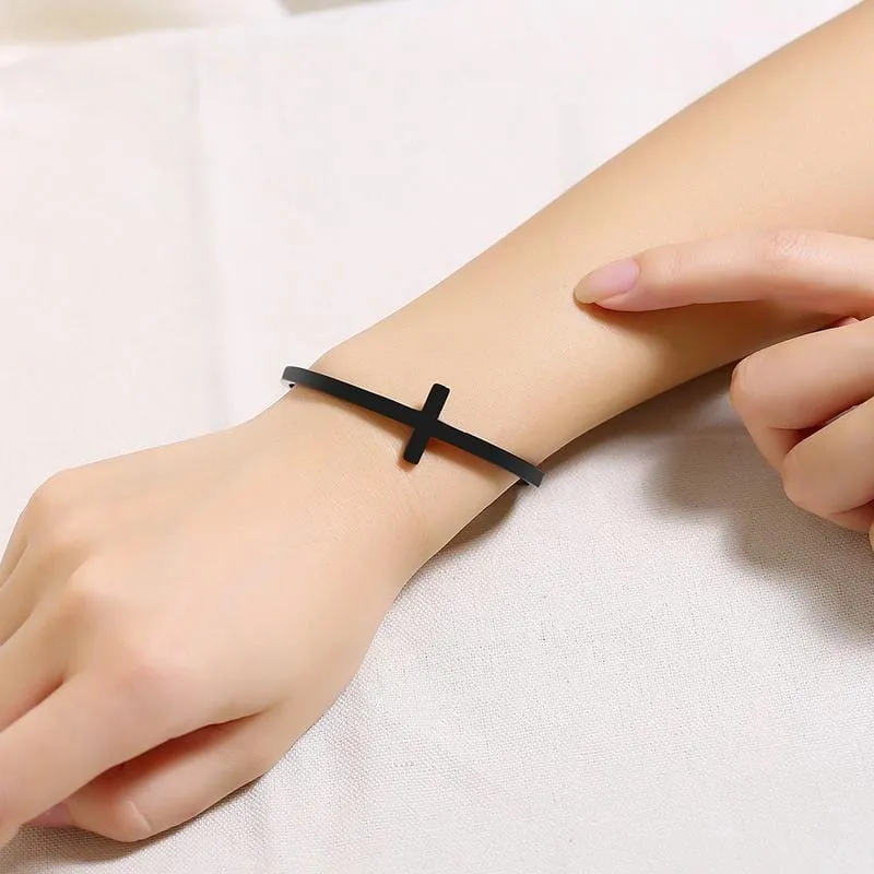 Women's Cross Bracelet <br> Bangle