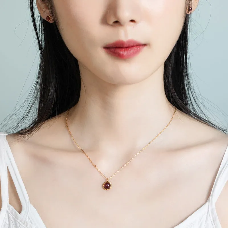 Women's Red Pendant S925 Necklace Pendant Gift  for s for girls