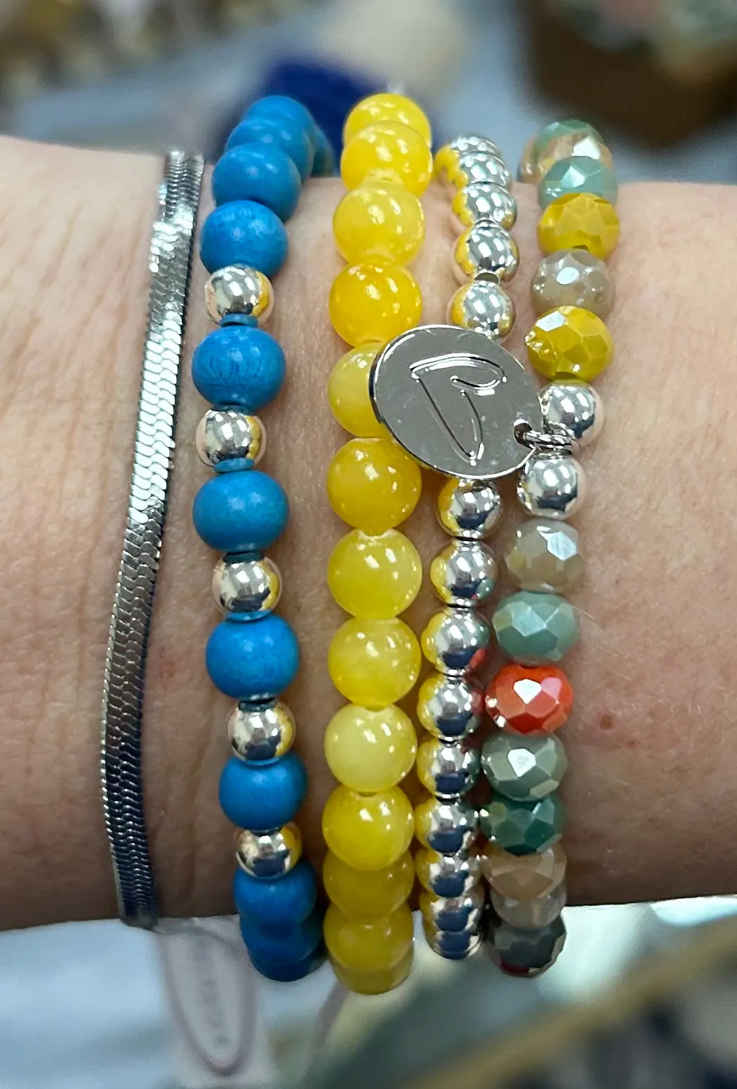 Yellow Mountain Jade 6mm