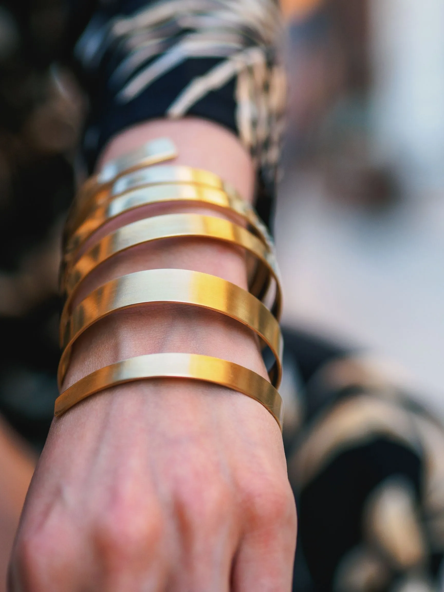 Zinc and Brass Bracelet - by Werkstatt